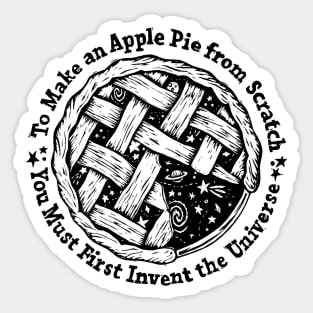 Space Apple Pie Sticker